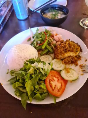 Corn and tofu 4 spice rolls at Ms Vy's Kitchen & Deli in Hoi An