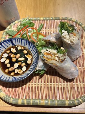 Veg spring rolls  at Ms Vy's Kitchen & Deli in Hoi An