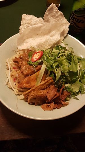 Cau Lau at Ms Vy's Kitchen & Deli in Hoi An