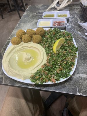 Amazing falafel and hummus   at Falafel House in Istanbul