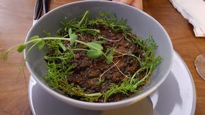 Lentil chili at 66 Green Restaurant in Perigueux