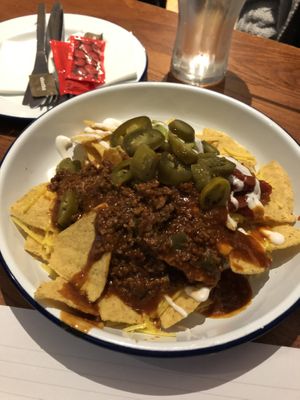 Nachos at The Library in Durham