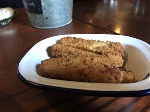 Halloumi fries   at The Library in Durham