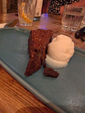 Chocolate torte at Scotts Bar & Restaurant in Largs