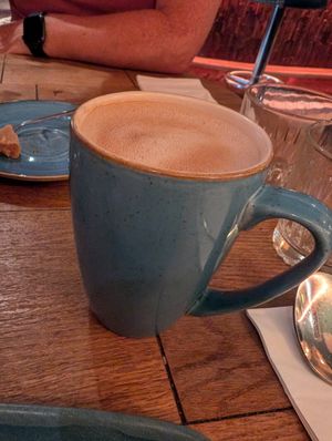 Oat latte at Scotts Bar & Restaurant in Largs