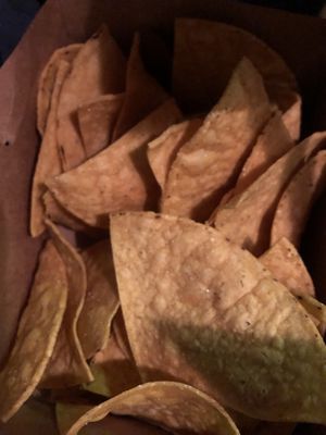 totopos
  at Luna Verde Vegan Mexican Restaurant in Bradley Beach
