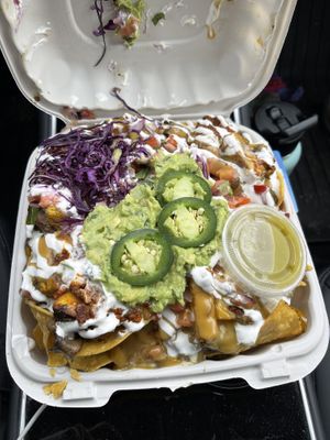 GF Nachos  at Luna Verde Vegan Mexican Restaurant in Bradley Beach