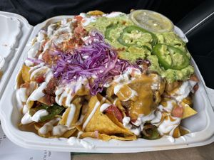 Todo Nachos  at Luna Verde Vegan Mexican Restaurant in Bradley Beach