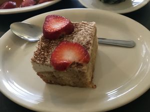 Tres Leches at Luna Verde Vegan Mexican Restaurant in Bradley Beach