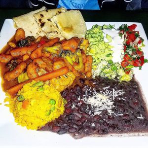 Vegan dinner at Luna Verde Vegan Mexican Restaurant in Bradley Beach