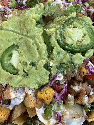 Todo Nachos! at Luna Verde Vegan Mexican Restaurant in Bradley Beach