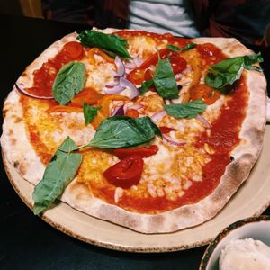 Vegan pizza  at Little Wing Pizzeria in Enniskillen