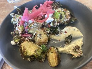 VCC - brussel sprouts - so good!   at Revolution Winery and Kitchen in Sacramento