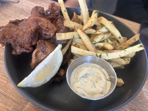 VCC - not-fish and chips   at Revolution Winery and Kitchen in Sacramento