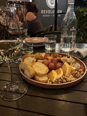 Vegan charcuterie board  at Revolution Winery and Kitchen in Sacramento