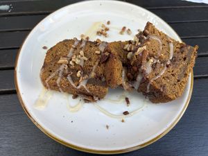VCC - pumpkin coffee cake - delicious   at Revolution Winery and Kitchen in Sacramento