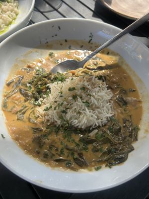 Chickpea coconut curry   at Revolution Winery and Kitchen in Sacramento