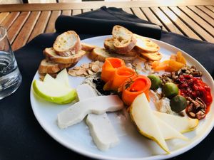 Vegan Charchuterie. Soooo good, must get!!!! at Revolution Winery and Kitchen in Sacramento