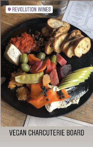 Actual good vegan cheeses! at Revolution Winery and Kitchen in Sacramento