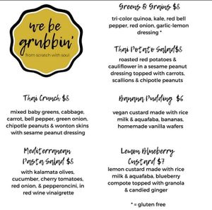 Other menu options  at We Be Grubbin in Bakersfield