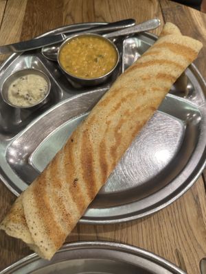 Dosa   at The Lotus-Heart Restaurant in Christchurch