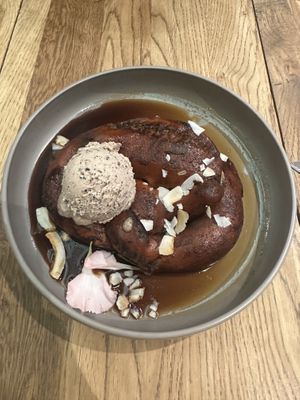 Most delicious dessert and ice cream!   at The Lotus-Heart Restaurant in Christchurch