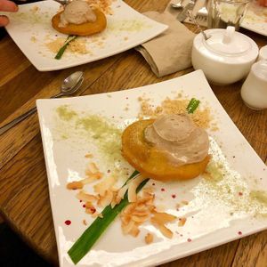 Chai doughnuts  at The Lotus-Heart Restaurant in Christchurch