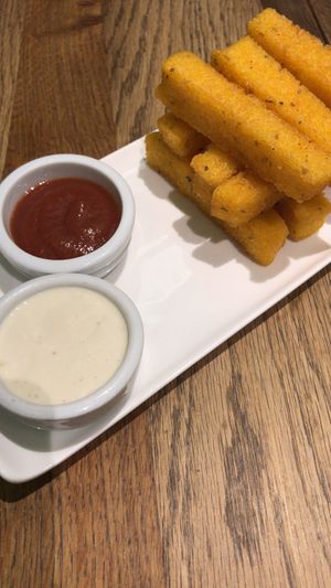 Vegan Polenta fries  at The Lotus-Heart Restaurant in Christchurch
