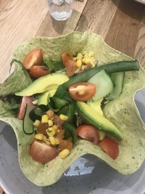 Vegan Mexican bowl at The Lotus-Heart Restaurant in Christchurch