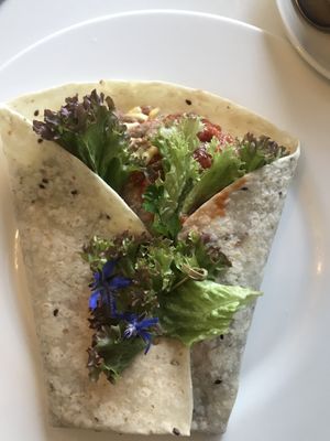 Vegan huevos rancheros at The Lotus-Heart Restaurant in Christchurch