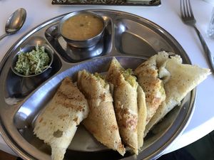 Dosa  at The Lotus-Heart Restaurant in Christchurch
