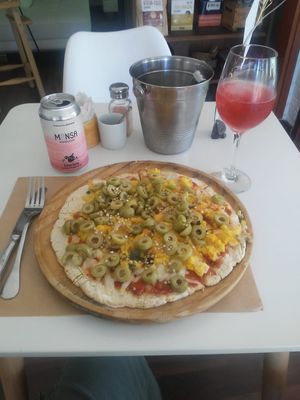 Pizza Oli at Oli Veggie Food in Punta Del Este