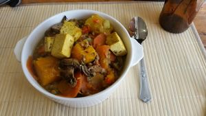 Lentils soap at Oli Veggie Food in Punta Del Este