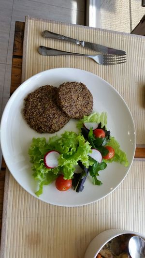 Quinoa burgers at Oli Veggie Food in Punta Del Este