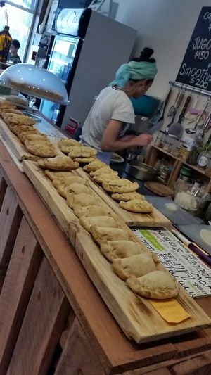 Empanadas at Oli Veggie Food in Punta Del Este