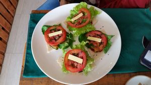 Arepas at Oli Veggie Food in Punta Del Este