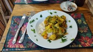 Curry on rise at Oli Veggie Food in Punta Del Este