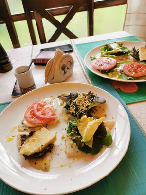 Arepas at Oli Veggie Food in Punta Del Este