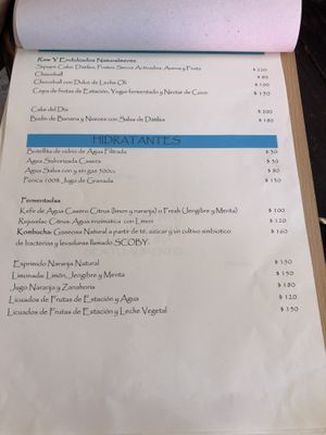 Menu_Jan2020 at Oli Veggie Food in Punta Del Este