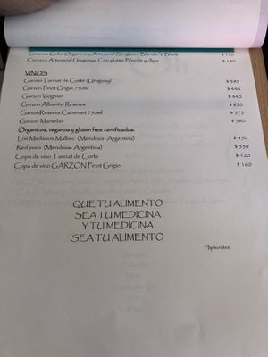 Menu_Jan2020 at Oli Veggie Food in Punta Del Este