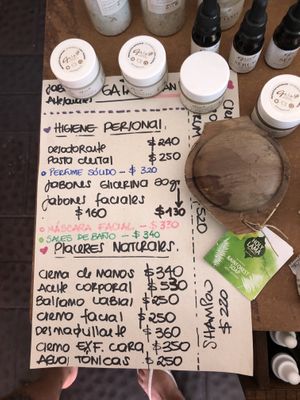 Vegan cosmetics  at Oli Veggie Food in Punta Del Este