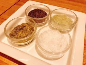 You can have tempra with salt.It's a traditional way in Japan. at Tsunahachi in Tokyo