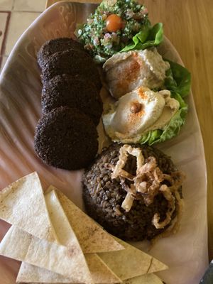 Vegetarian mix dish at Zaitun in Cartagena