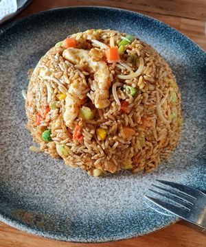 Laksa fried rice at The Origin Tales in Brunswick East