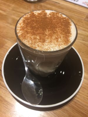 Chai latte at The Origin Tales in Brunswick East