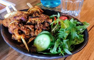 Satay kebabs at The Origin Tales in Brunswick East