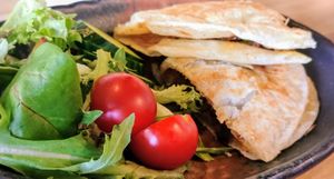 Curry flatbread at The Origin Tales in Brunswick East