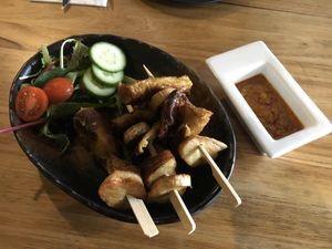 Satay skewers  at The Origin Tales in Brunswick East