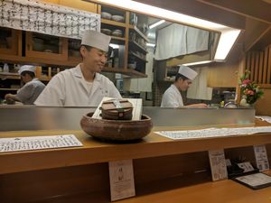 Happy chef at Asai Togei in Osaka