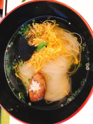 Somen noodles to finish the meal at Asai Togei in Osaka